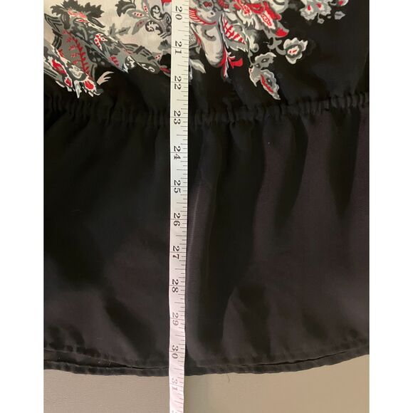 Lane Bryant floral paisley kimono sleeve sheer peplum top - Picture 6 of 6